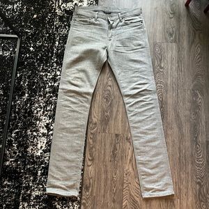 John Elliott cast 2 “raw grey” denim